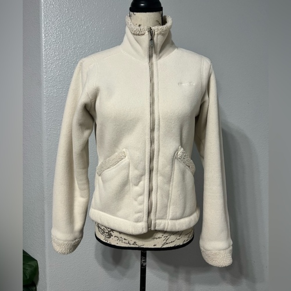 Patagonia synchilla windzone Jacket size Small offwhite - Picture 1 of 7